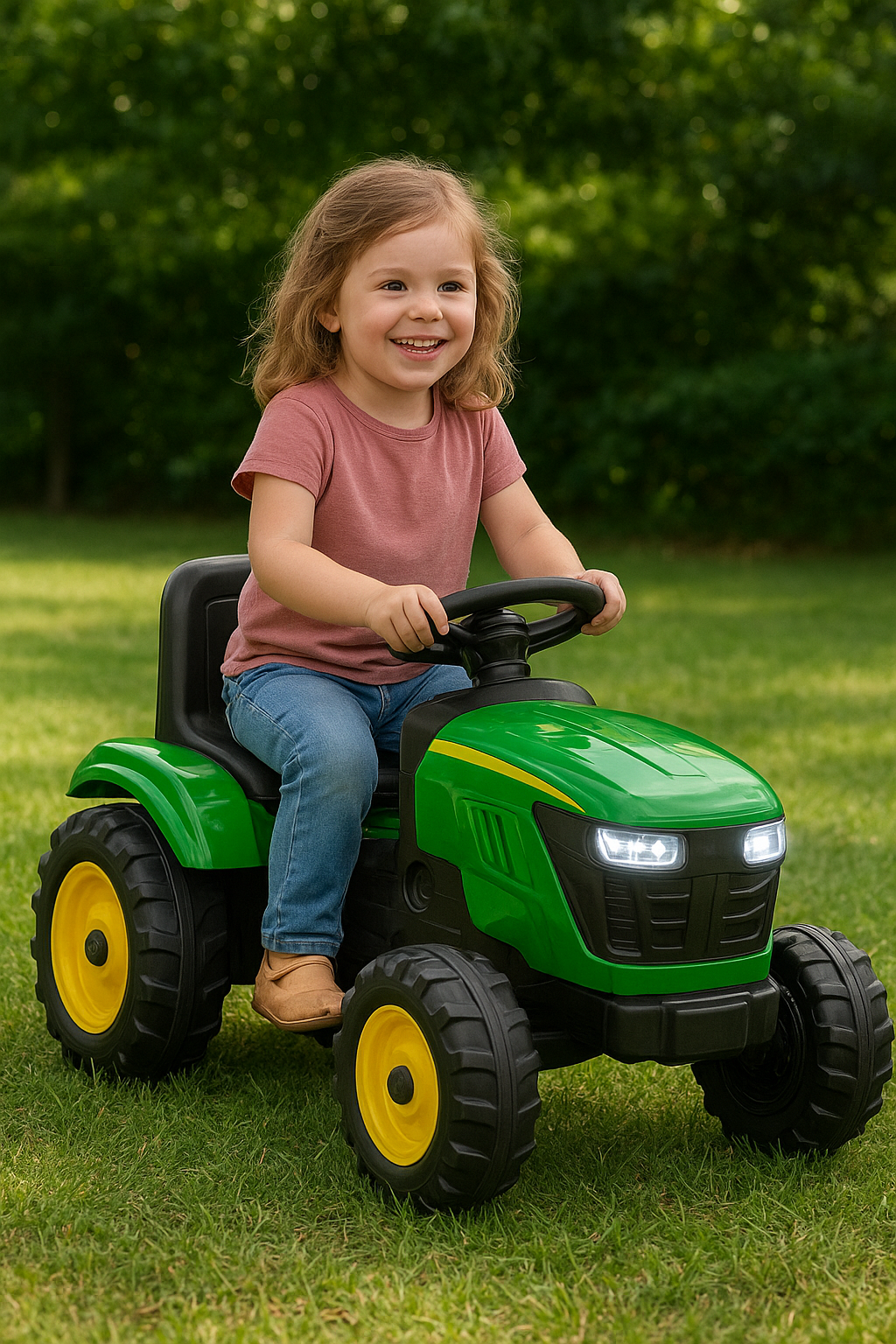 Kidzone Elite Tractor Ride-On with LED and MP3