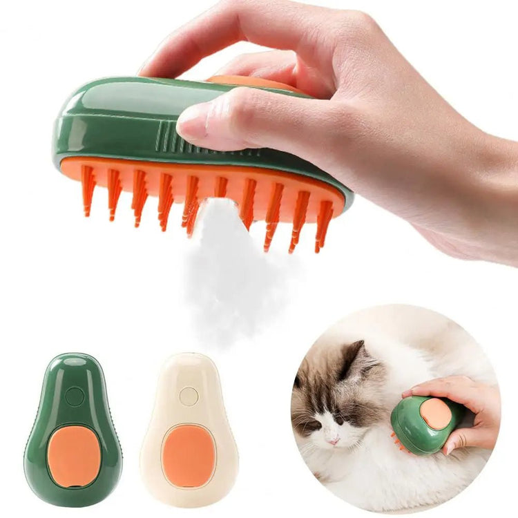 Steamy Cat Brush Cat Dog Grooming Comb Electric Self Cleanin