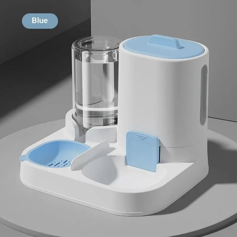 Zenvra automatic cordless anti-tip pet feeder bowl with secure base and food dispenser for pets.