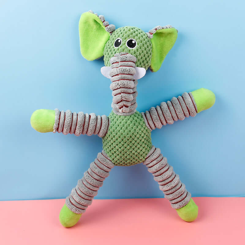 Zenvra bite-resistant corn plush pet chew toy with durable, soft material designed for dogs to chew and play comfortably.