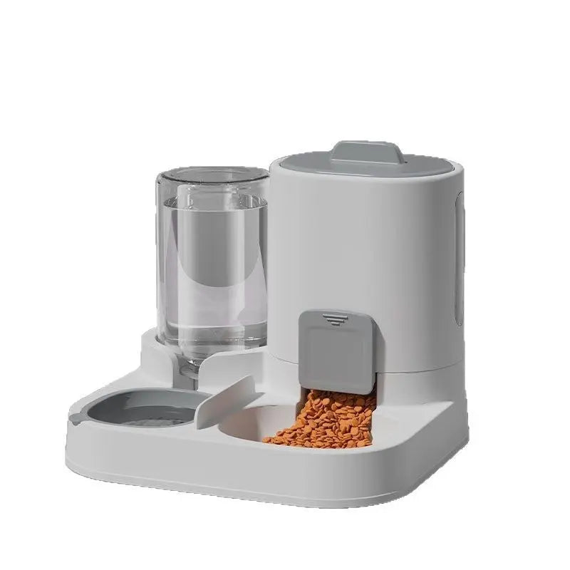 Zenvra automatic cordless anti-tip pet feeder bowl with a sleek design, featuring a food dish and anti-slip base for pets.