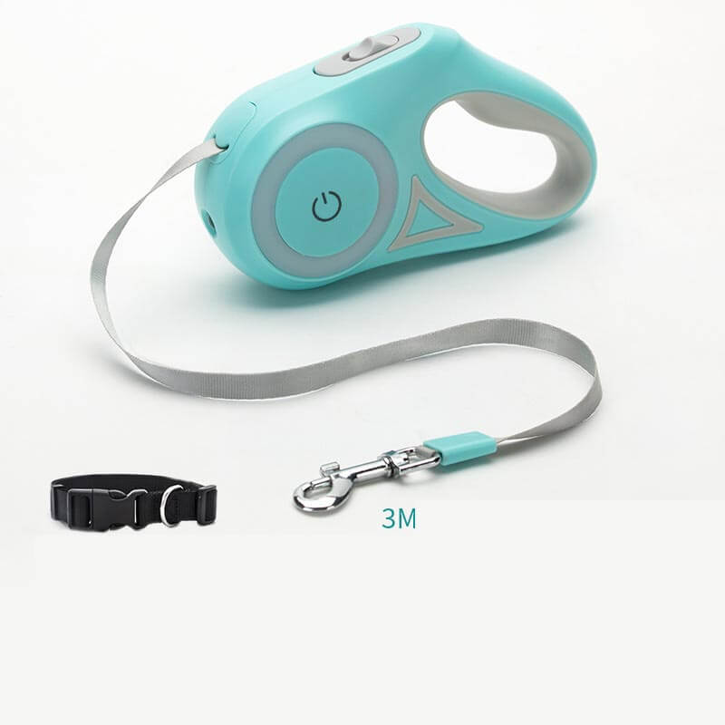ZenVra retractable dog leash with automatic traction rope, adjustable length, and durable handle for outdoor walks.