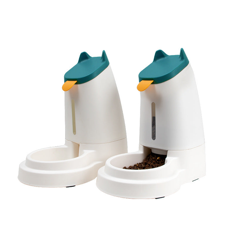 Zenvra large capacity pet feeder with automatic food dispenser showing a sleek, modern design for easy pet meal feeding.