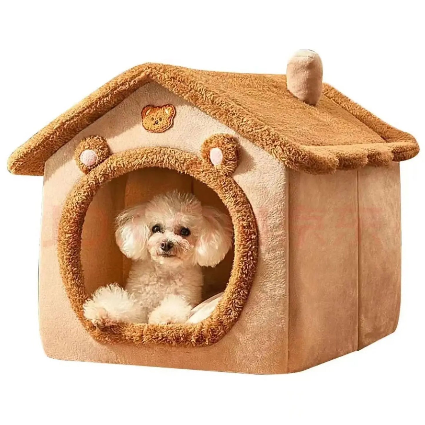 Soft, washable pet house bed nest by Zenvra, designed for dogs to rest comfortably indoors.