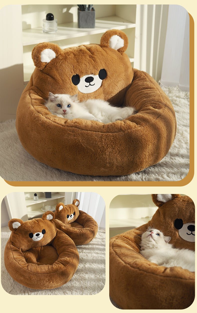 Zenvra winter warm deep sleep pet bed mat with cozy, plush fabric designed for comfort and warmth for small pets.