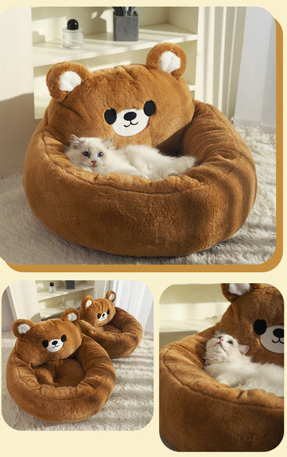 Zenvra winter warm deep sleep pet bed mat with cozy, plush fabric designed for comfort and warmth for small pets.