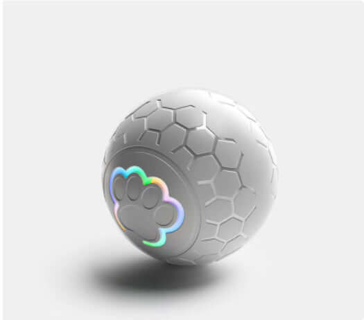 Zenvra electric intelligent remote control jumping pet ball with colorful LED lights, designed for interactive play with cats and dogs.