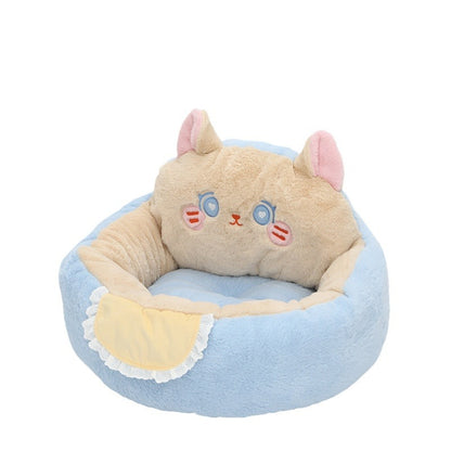 Zenvra winter warm deep sleep pet bed mat with plush, cozy fabric designed for pets to rest comfortably during cold weather.