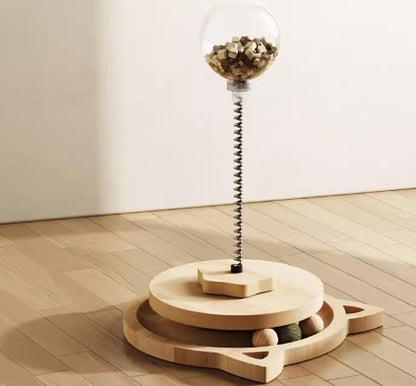 Durable Zenvra cat scratching post designed as a wear-resistant pet toy with sisal surface for scratching and play.