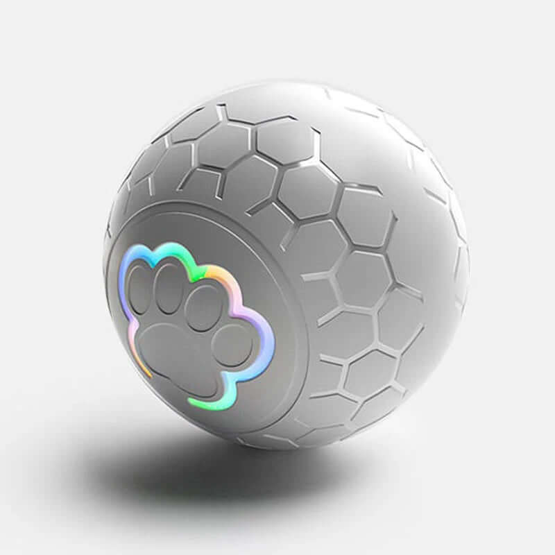 Zenvra electric intelligent remote control jumping pet ball with colorful LED lights and durable plastic design for interactive play