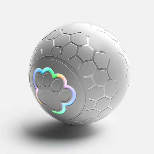Zenvra electric intelligent remote control jumping pet ball with colorful LED lights and durable plastic design for interactive play