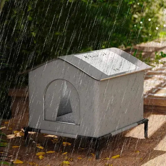 Zenvra waterproof winter outdoor cat shelter nest with insulated walls and cozy entrance for warmth and protection.