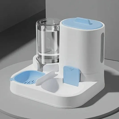 Automatic cordless anti-tip pet feeder bowl by Zenvra with secure base to prevent spills and tip-overs for small to medium pets.