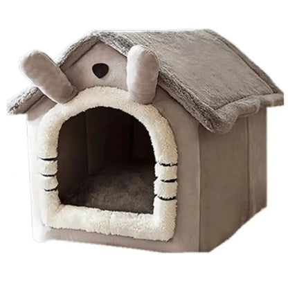 Soft washable pet house bed nest from Zenvra, designed for dogs to rest comfortably inside a cozy, removable, washable cover.
