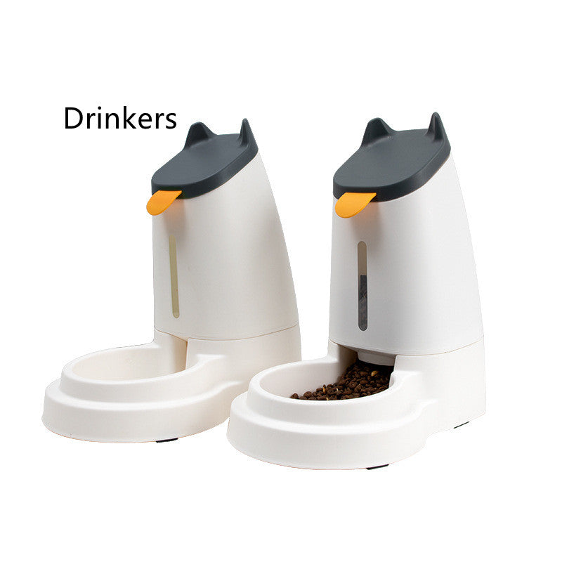 Zenvra large capacity pet feeder with automatic food dispenser, showing a sleek design and multiple food compartments for pets.