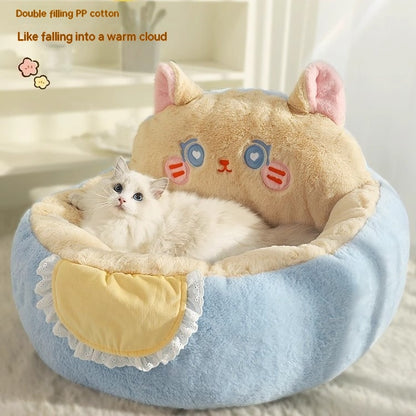 Zenvra winter warm deep sleep pet bed mat with cozy, plush fabric for added comfort and insulation for dogs and cats.