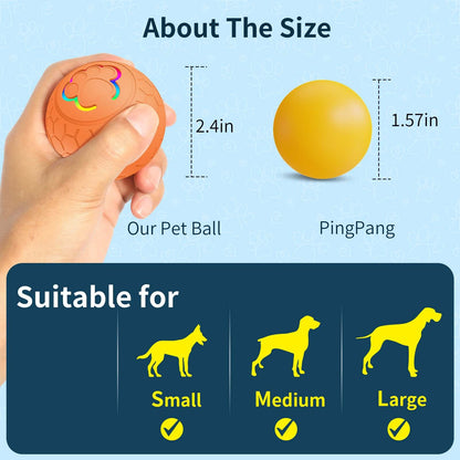 Zenvra electric intelligent remote control jumping pet ball showing a colorful, animated design on a white background.