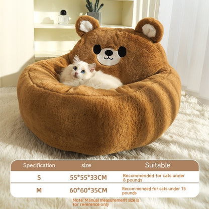 Zenvra winter warm deep sleep pet bed mat with cozy, plush fabric designed for comfort and insulation for pets.