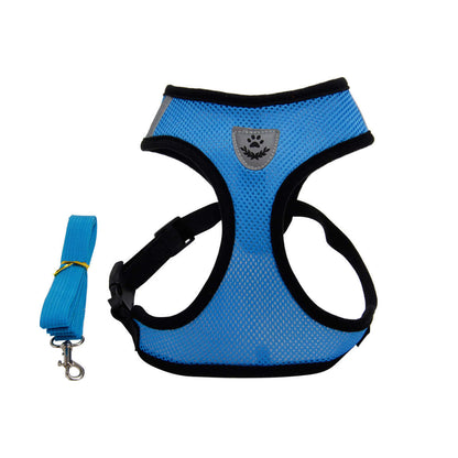 Comfortable adjustable pet chest strap harness by Zenvra, featuring padded straps for a secure fit on dogs.