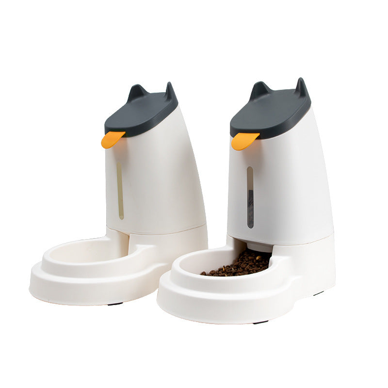 Zenvra large capacity automatic pet feeder with clear food storage container and dispensing mechanism for pet food.