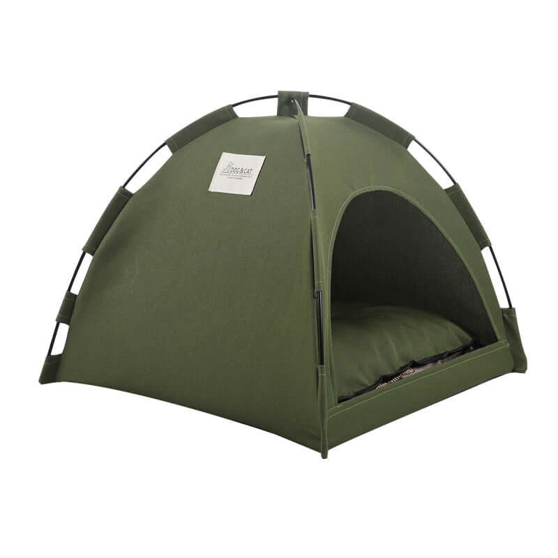 Cooling cat tent bed by Zenvra featuring a cozy pet sofa house with breathable fabric for comfort and relaxation.
