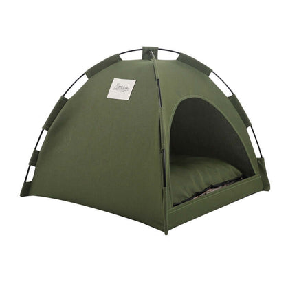 Cooling cat tent bed by Zenvra featuring a cozy pet sofa house with breathable fabric for comfort and relaxation.