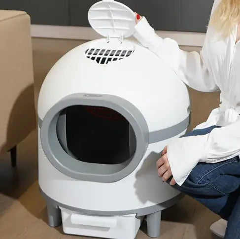 High-Capacity Touch-Control Smart Litter Box