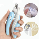 Pet Nail Clippers Dog Nail Clippers Cat Nail Clippers LED Electric Nail Grinder Pet Supplies LED Light Pet Nail Clippers - Zenvra