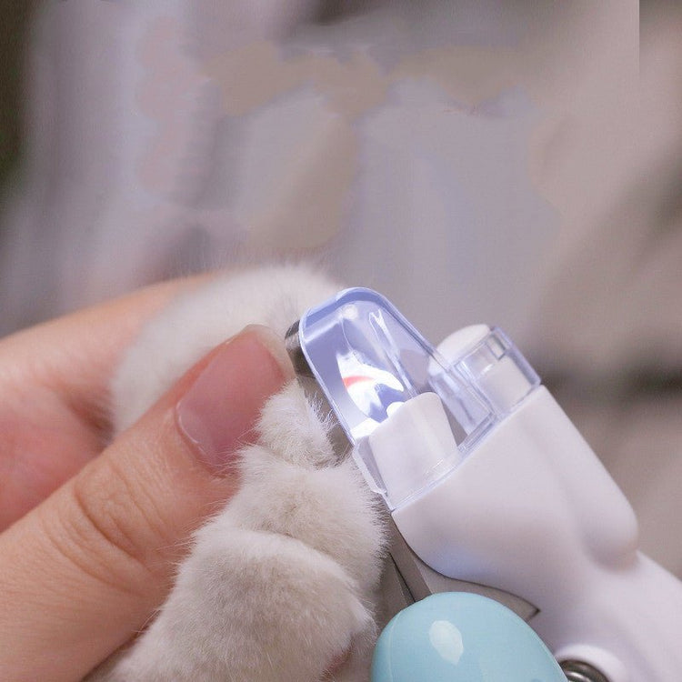 Pet Nail Clippers Dog Nail Clippers Cat Nail Clippers LED Electric Nail Grinder Pet Supplies LED Light Pet Nail Clippers - Zenvra