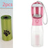 Portable Cat Dog Water Bottle Food Feeder Drinker Poop Dispenser 3 In 1 Leak - proof Multifunctional Dog Water Bottle Pet Products - Zenvra